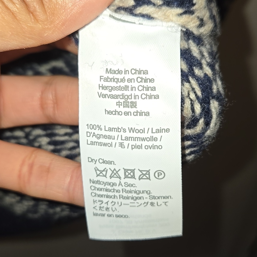J. Crew Fair Isle Lambswool Half-Zip Pullover Turtleneck Knit Sweater NWOT - Picture 14 of 14